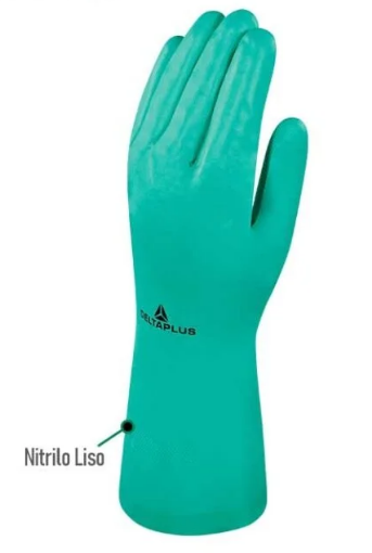 Guantes Químicos de Nitrilo Liso Delta Plus